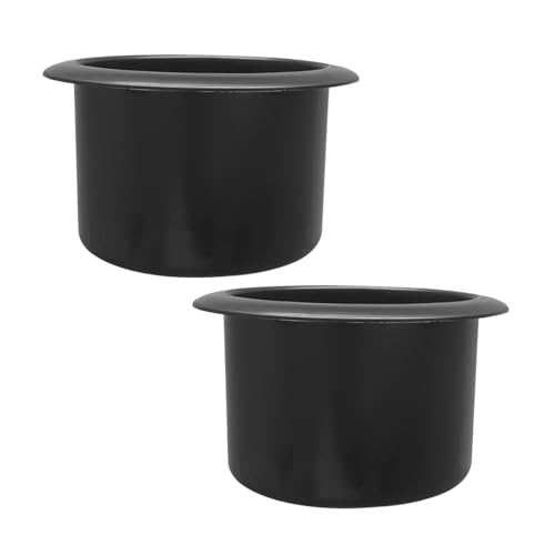 JNNJ 2 Stück Auto-Getränkehaltereinsatz, Versenkter Becherhalter Aus Kunststoff Einsatz Für Auto, Recliner-Handles Versenkter Becherhalter Für Auto Sofa Boot(63x108mm)
