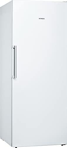 Siemens GS54NAWCV iQ500 Gefrierschrank, 176 x 70 cm, 327 L, noFrost nie wieder abtauen, bigBox Platz für großes Gefriergut, varioZone flexible Glas-und Schubladen, Weiß