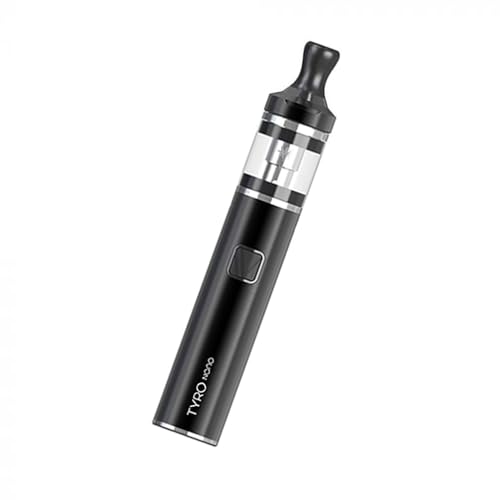 Original VAPTIO TYRO NANO Vape Pen KIT mit 900 mAh 30 W Elektronische Zigarette Kit Verdampfer No E Flüssigkeit No Nikotin (Schwarz_Kit)