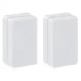 Gewichte,Magnetische Rechteckige Duschclips - 2X Silikon Spritzschutz Bügel Wasserdicht Wiederverwendbar Für Haushalt Wohnheim Hotel Bad