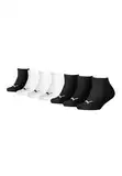 PUMA KIDS INVISIBLE Unisex Socken Sneaker für Mädchen und Jungen 7 Paar, Farbe:White/Black, Socken & Strümpfe:35-38