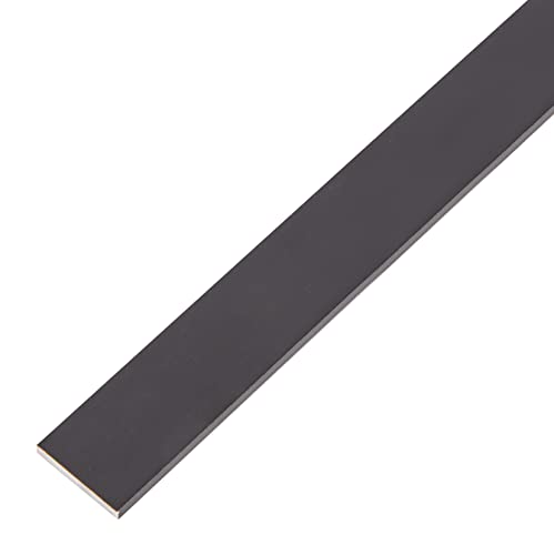 Alberts 489373 Flachstange | Aluminium, schwarz eloxiert | 1000 x 20 x 2 mm