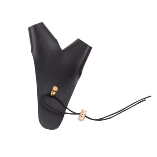 Timcryxient 2-Finger-Armschiene, Pfeil-Bogen-Schießen, Hand, verstellbar, traditionell, bequem, Schutzschutz, Zubehör, Schwarz