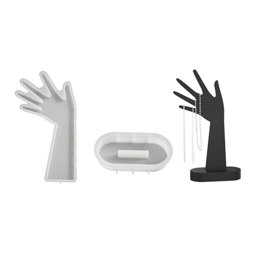 JUYAXIN Stabiles Silikon-Handmodell für Schmuckhändler, modisches Accessoire, tragbar für Messen und Schaufenster, den täglichen Gebrauch