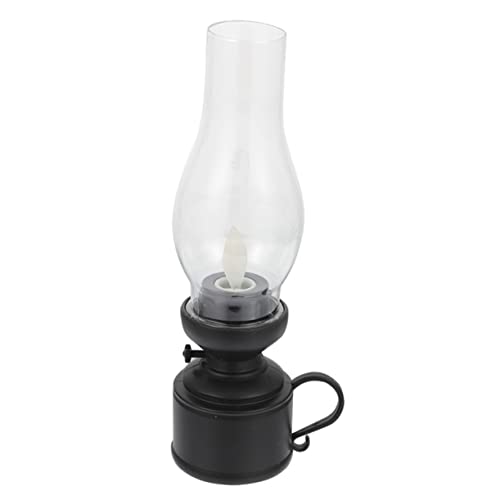 LIFKOME Petroleum lampe Nachtlichtbirnen Schreibtischlampe geführt Dekor Home Petroleumlampe traditionelle Kerosin Lampe altmodisch schmücken Zubehör Öllampe Kerosinlampe Fotografie-Requisiten