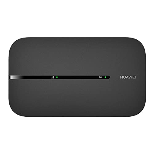 HUAWEI 4G Mobile WiFi 3-Mobile WiFi 4G LTE(CAT7+)Access Point, Download-Geschwindigkeit bis zu 300 Mbps, 1500 mAh Wiederaufladbarer Akku, Keine Konfiguration erforderlich, Schwarz, One Size, 51071URW