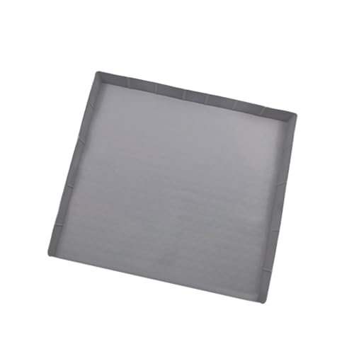 HIOPOIUYT 60 x 60 cm Silikon-Tropfpfanne, leicht zu reinigen, Kühlschrank-Bodenschutzmatten, geeignet für kleine Kühlschränke
