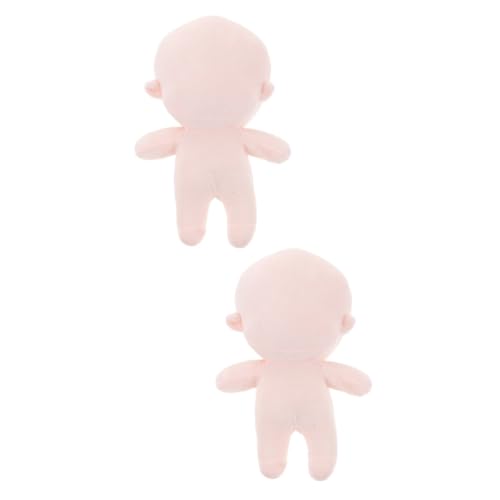 KALLORY 2St Körperpuppe Kinder Puppen kinderpuppe Puppenbastelidee Puppenwerkstatt Puppenbasteln Spielzeug Unfertige DIY-Puppe Kinder verkleiden Sich Puppe tragbares Puppenmodell Plüsch