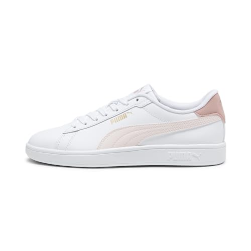 Puma Smash 3.0 L Unisex Sneaker , Puma White Puma White Puma Gold, 43 EU