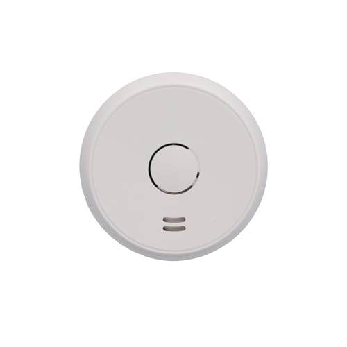 UNITEC Rauchwarnmelder mit Magnethalterung, Montage ohne Werkzeug und Bohren, mit starken 3M Klebepads für sicheren Halt, mit LED-Funktionsanzeige, Alarm bei Rauchentwicklung mit 85 dB