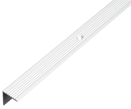 Alberts 470791 Treppenkanten-Schutzprofil | Aluminium, silberfarbig eloxiert | 1000 x 19 x 19 mm