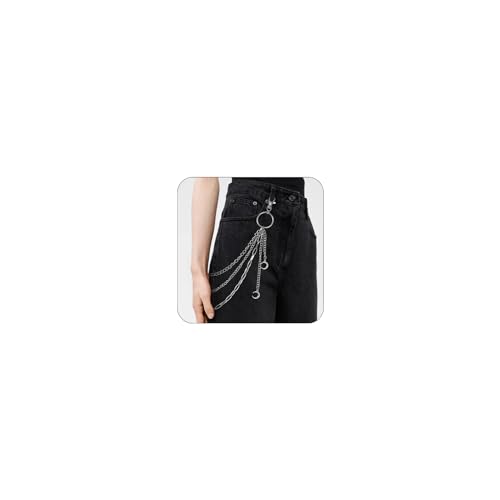 Nayyana Punk Hosenkette, der Mond Jeanskette Hose Kette Hip Hop Kette, Hose Kette, Kleidung Accessoires, Jean Brieftasche Kette Mode Hip Hop Gothic Punk Hose für Mädchen Männer