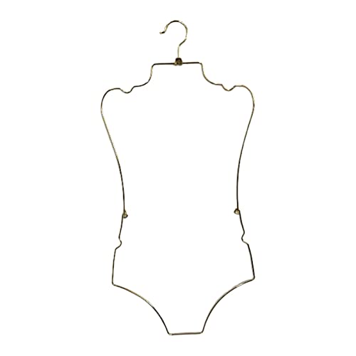 Baoblaze Badeanzug-Aufhänger für Kleiderschränke, Badebekleidung, Aufbewahrungsregal, Faltbarer Schrank-Organizer, Badeanzug-Aufhänger, Körperform, golden
