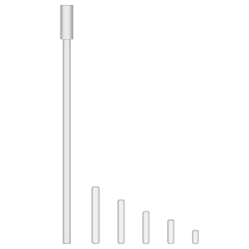 stonylab Rührstab Set, PTFE-beschichtete Magnetische Rührstangen Sortiment Pack Gemischte Größen mit Einem Weichen Biegbaren Rührstab Retriever von 200 mm