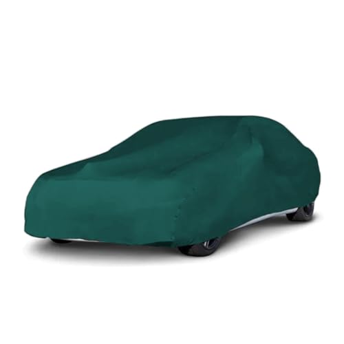 LST Autoabdeckung Indoor – lackschonende und Dehnbare Autogarage. Car Cover Innenbereich für Autohäuser und Endverbraucher. Auto Abdeckplane schützt vor Sonne, Staub. (Grün, L (450x140x120cm))