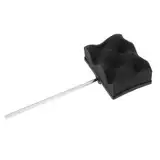 LT Easiyl 1 Stück Bass Drum Beater Pad mit Edelstahlschaft Geeignet für Pedal-Percussion-Instrument-Zubehörteil 21,2 X 10 Cm