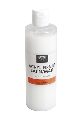 Paintersisters® Acryl-Firnis - Schlusslack für Acrylbilder, UV-Schutz, 250ml (Satin/Matt)