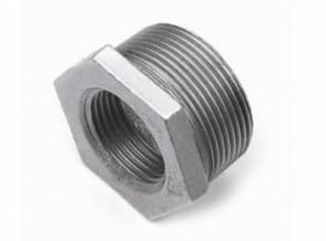 POLBERIS Reduzierstück 1 1/2''x 1 1/4'' Gusseisen verzinkt Schraubmutter BSP Rp Rc G Gewindefitting Gusseisen Feuerverzinkt Innengewinde für Wasserhydraulische Zentralheizung