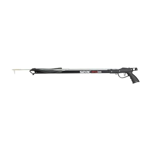 Seac Sting, Rubber Harpune Aluminium-Finish, Schwarz