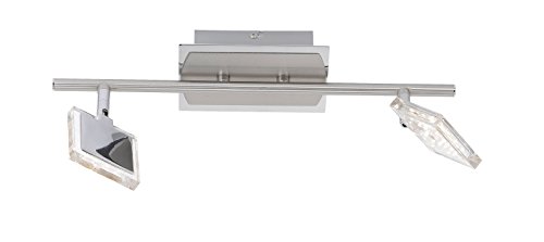 Paul Neuhaus Deckenleuchte 2x LED-Board / 4 W / 3000 K Innenleuchte, chrom/nickel IP20 6962-17