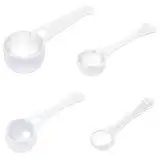 4 Stück Dosierlöffel,Messlöffel,Messlöffel Gramm,Protein Funnel Dosierhilfe,Pulver Scoop Spoon,Transparent Waschpulver Dosierer,Measuring Waschmittel,aus Dosierloffel Kleiner Portionierer,1g 3g 5g 10g