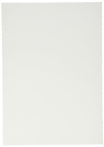 Herbin 90800T - Pack mit 10 Blatt Velin-Papier, DIN A4, 21 x 29,7cm, 125g, ideal für Kalligraphie, 1 Pack, Weiß