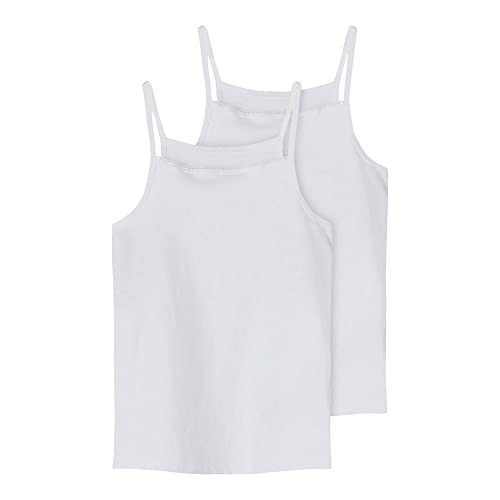 NAME IT Mädchen Nkfstrap Top 2p Noos Unterhose, Bright White, 134 EU