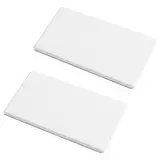 UFURMATE Blank Cover Wandplatte 2PCS Weiß Schraubenlose leere Wandplatte Kunststoff 1-Gang Leere Gerätesteckdosenabdeckung Elektrische Abdeckungen für unbenutzte Steckdosen oder Schalter