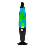 POYO Lavalampe, 41cm Schwarz Lava Lampe, Blaues Wasser Gelbes Wachs Lavalampe Kinder Huis En Slaapkamer, Decoratie, Cadeaus Voor Kinderen En Volwassenen