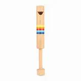 Kinder Holzpfeife, Holzflöte Drücken und Ziehen Piccolo-Musikinstrument Keyboard Instrument für Kinder Play a Musical Instrument