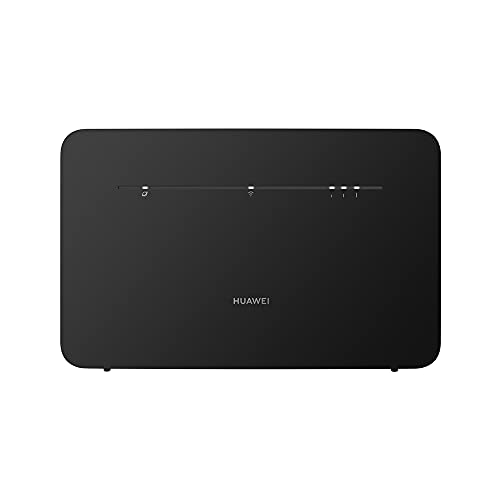 HUAWEI B535-333, CAT 13/4G LTE CPE Mobile Wi-Fi Router, Plug & Play, Connects up to 64 Devices, Supports VOIP, Speeds of 400Mbps, Unlocked to All Networks– Black