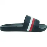 Tommy Hilfiger HILFIGER POOL SLIDE ( Schlappen Herren, Schwarz (Black), 43 EU