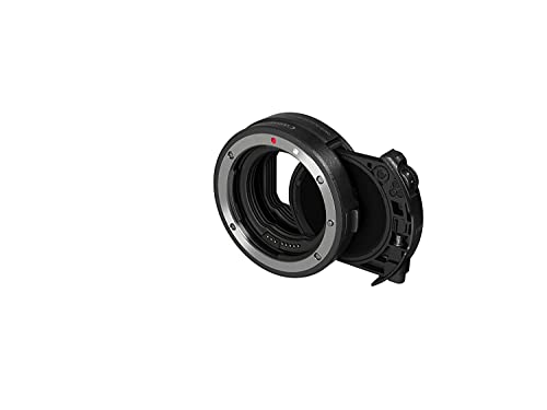 Canon Bajonettadapter EF-EOS R mit Einsteckfilter (V-ND: variabler Neutraldichtefilter A), 3443C005, Schwarz