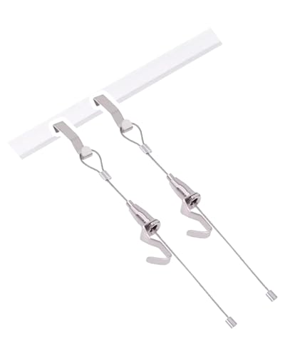 Bilderschienen-Wandhalterung für Kunstwerke, 119,4 cm, Bilder-Aufhängesystem für Büro und Bibliothek, vertikales Foto-Wandaufhänger-Set, ideal für Kinderkunst und Heimdekoration (inkl. 8,4 cm Kabel)