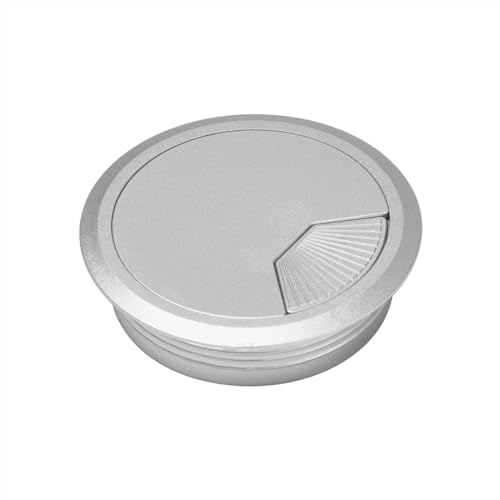 Kabellochabdeckung for Schreibtisch, 1 Stück, praktisch, 60/80 mm, for Schreibtisch, Tisch, Kunststoff, Kabellochabdeckung, PC, Computertisch, runde Kabeldurchführung, Hardware, Kabeldurchführung for