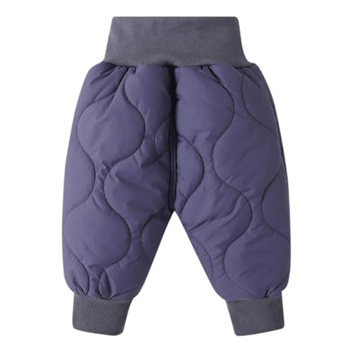ACMEDE Baby Jungen Mädchen Schneehose mit Fleece Gr. 74/80/86/92, Kleinkind Winter Warme Verdickte Stepphose Outdoorhose Gr. 98/104/110/116 Dick Daunenhose Winddichte Winterhose 6 Monate-5 Jahre
