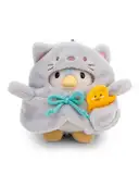 NICI MYMOCHI Kuscheltier Set - Pinguin Kuscheltier Waddle 8 cm mit Ente und Katzenkostüm in Geschenkbox, Flauschiges Stofftier zum Kuscheln, Spielen und Liebhaben - 61143