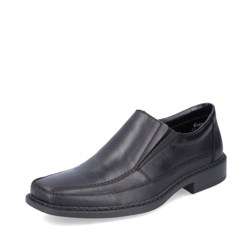 Rieker Herren Slipper B0873, Männer Slip On,College Schuhe,Businessschuhe,Anzugschuhe,elegant,Office,büro,Freizeit,schwarz (00),46 EU / 11 UK