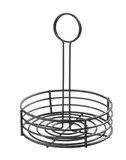 HENDI Menage Set, Rund, Gewürzständer, ⌀165x(H)205mm, Mattschwarz
