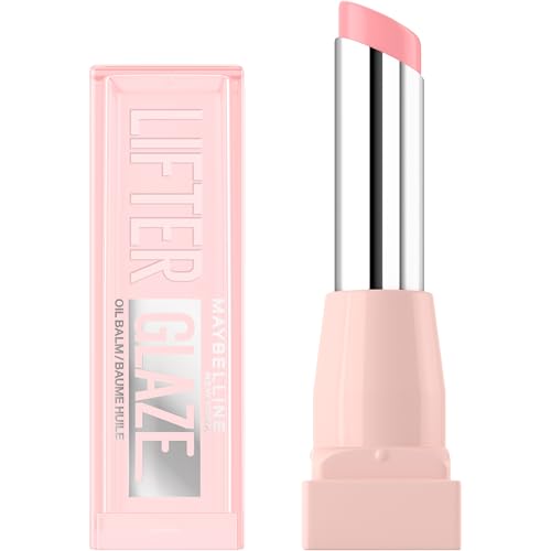 Maybelline New York Lifter Glaze Oil 002 Pink Drip Lippenbalsam - Bis zu 24 Stunden Hydratation - Mit glänzenden Pigmenten - 3 gr