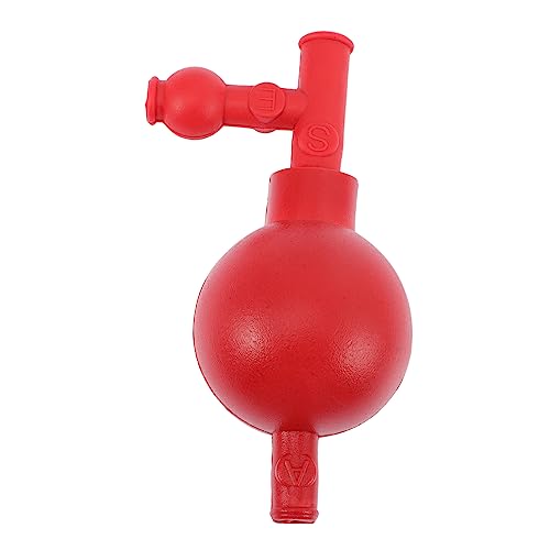 CHILDWEET Laborpipettenfüller Aus Gummi 3 Ventile Präziser Pipettenfüller Für Laboranwendungen Ergonomisch Robust Und Langlebig Rot 1 Stück