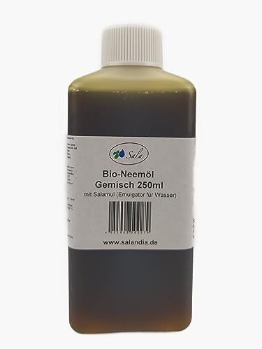 Sala Bio-Neemöl kaltgepresst mit Salamul (ersetzt Rimulgan) Emulgator 250 ml HDPE