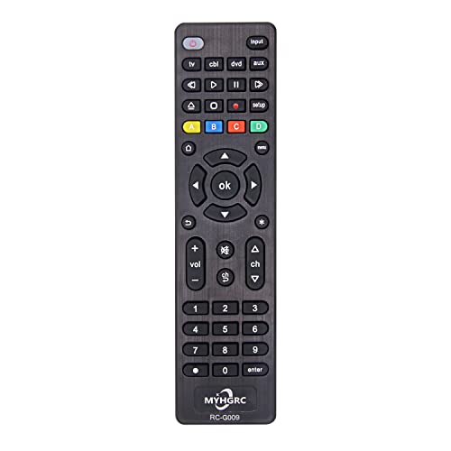 MYHGRC Universal-Fernbedienung für alle Fernseher, Blu-ray/DVD Player, Streaming-Media-Player, Soundbars, Kabelempfänger und alle Audio-/Videogeräte – Einfache Einrichtung