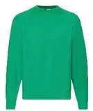 Fruit of the Loom - Sweatshirt 'Raglan Sweat' XXL,Kelly Green