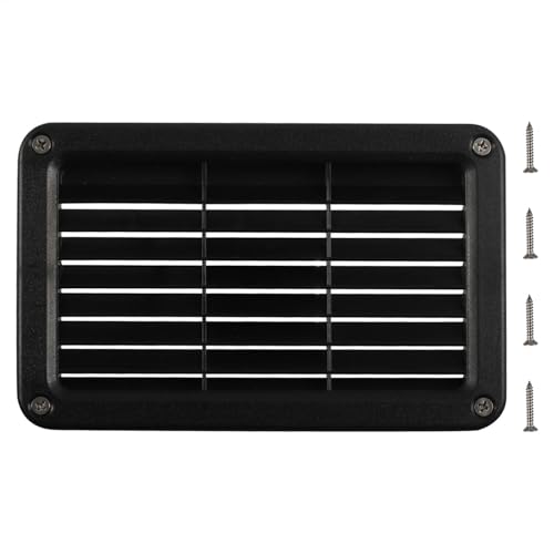 Anhänger-Dachlüftungsplatte, Lüftungsgitter, Entlüftungsgitter, ABS-Ersatzplatte, Lamellen-Design, inklusive Befestigungsschrauben, ideal für Wohnmobile, 7,6 x 4,8 x 0,39 Zoll