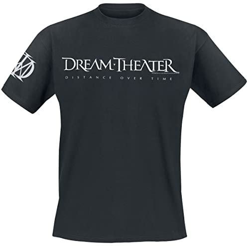 Dream Theater Logo Männer T-Shirt schwarz M 100% Baumwolle Band-Merch, Bands