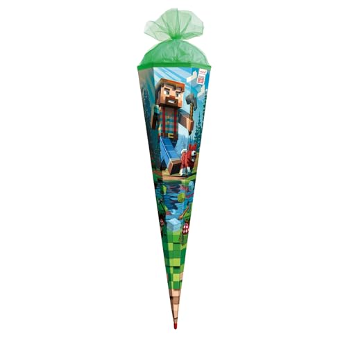 ROTH Motiv-Schultüte, Block Game, 85 cm, eckig, Rot(h)-Spitze, Tüllverschluss