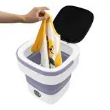 Portable Mini Waschmaschine mit Schleuder Blaulichtfunktion 12L Mini Washing Machine Faltbare Kleine Waschmaschine Mobile Waschmaschine Geeignet Waschen Kleinerer Kleidungsstücke