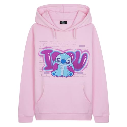 Disney Hoodie Mädchen Kinder, Stitch Baby Yoda Coole Pullover Mädchen Jugendliche 7-14 Jahren - Mädchen Geschenke (Pastellrosa Stitch, 9-10 Jahre)