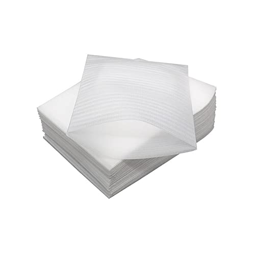 100 Stück 15,2 x 19,8 cm Kissen-Schaumstoff-Beutel, wiederverwendbare Schaumstoff-Geschenkpapiere, Schaumstoffverpackung, Dämpfungszubehör für Umzug, Versand, Lagerung